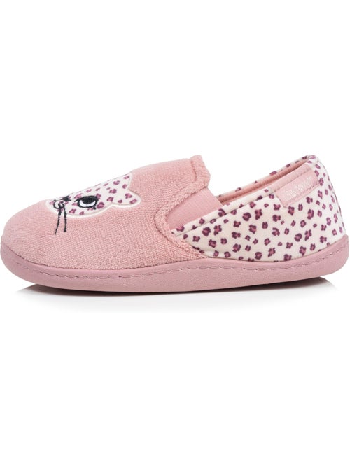 Chaussons mocassins micro-éponge, maintien souple, facile à fille isotoner - Kiabi