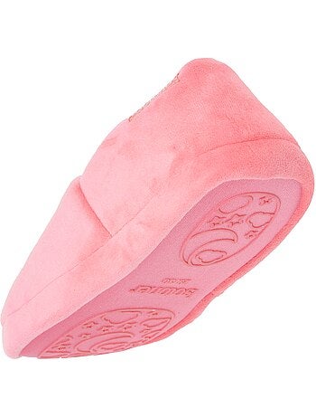 Chaussons mocassins microvelours, semelle gomme fille isotoner