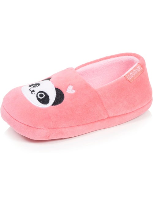 Chaussons mocassins microvelours, semelle gomme fille isotoner - Kiabi Chaussons mocassins microvelours, semelle gomme fille isotoner - Kiabi