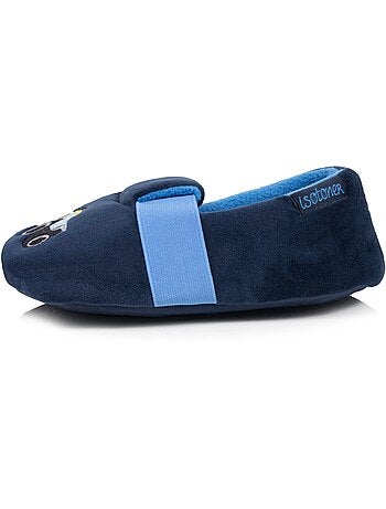 Chaussons mocassins microvelours, semelle gomme garçon