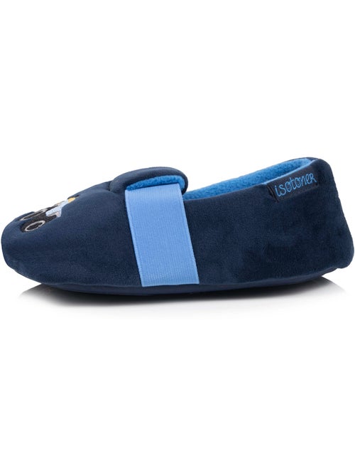 Chaussons mocassins microvelours, semelle gomme garçon isotoner - Kiabi