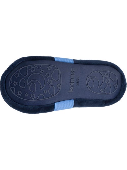 Chaussons mocassins microvelours, semelle gomme garçon isotoner - Kiabi