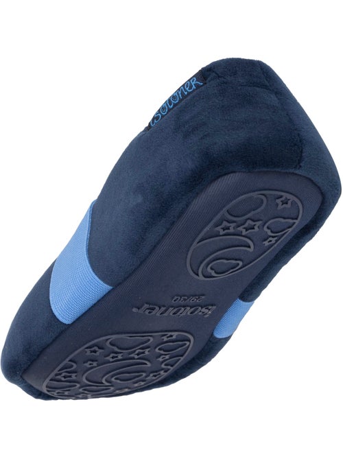 Chaussons mocassins microvelours, semelle gomme garçon isotoner - Kiabi