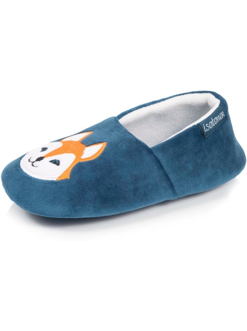 Chaussons mocassins microvelours, semelle gomme mixte enfant isotoner - Kiabi Chaussons mocassins microvelours, semelle gomme mixte enfant isotoner - Kiabi