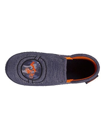 Chaussons mocassins monstre rayé garçon Isotoner