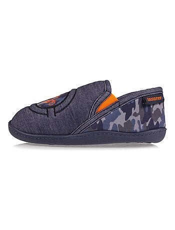 Chaussons mocassins monstre rayé garçon Isotoner