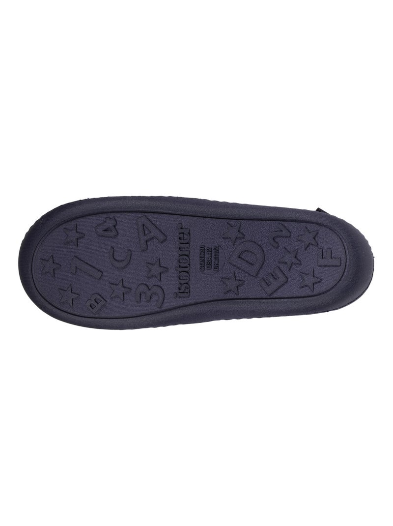 Chaussons mocassins Monstre rayé garçon Isotoner Bleu - Kiabi