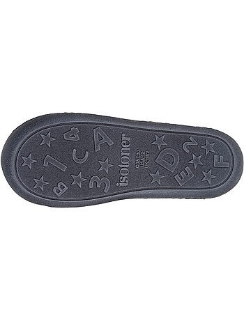 Chaussons mocassins polaire chinée, maintien du pieds, garçon