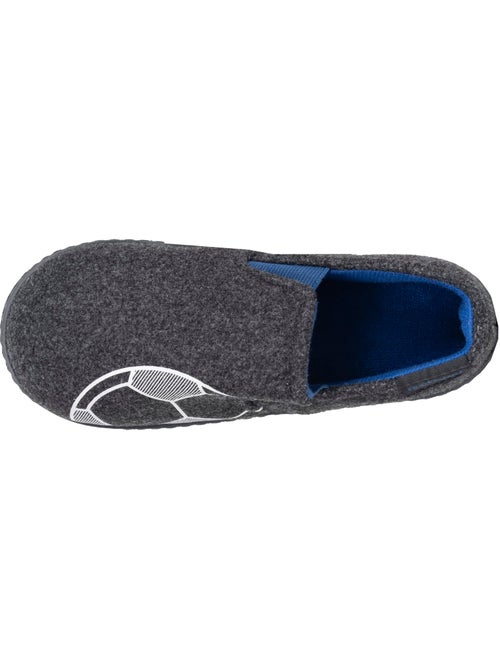 Chaussons mocassins polaire chinée, maintien du pieds, garçon Isotoner - Kiabi
