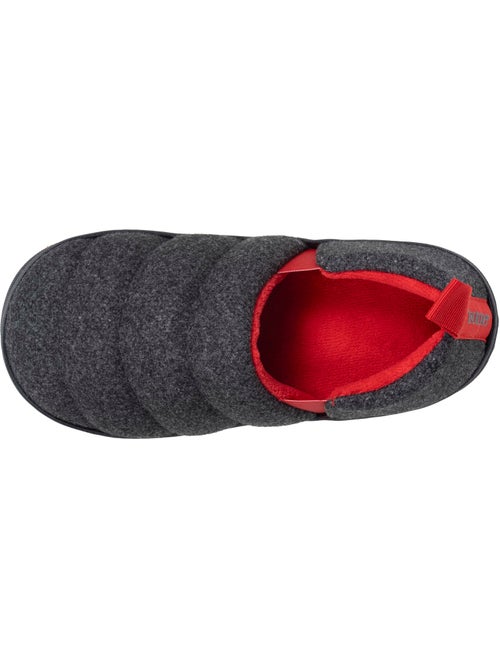 Chaussons mocassins polaire chinée semelle bloup extra garçon isotoner - Kiabi