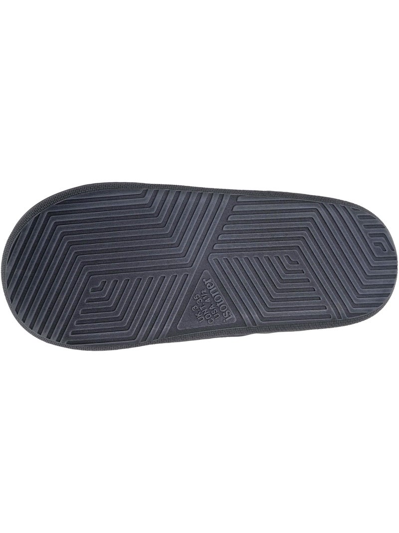 Chaussons mocassins polaire chinée semelle bloup extra garçon isotoner Gris chiné - Kiabi