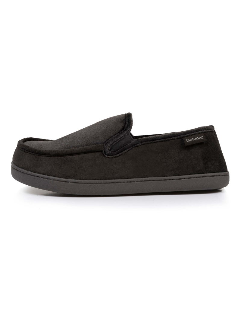Chaussons mocassins semelle à mémoire de forme homme Isotoner Gris - Kiabi
