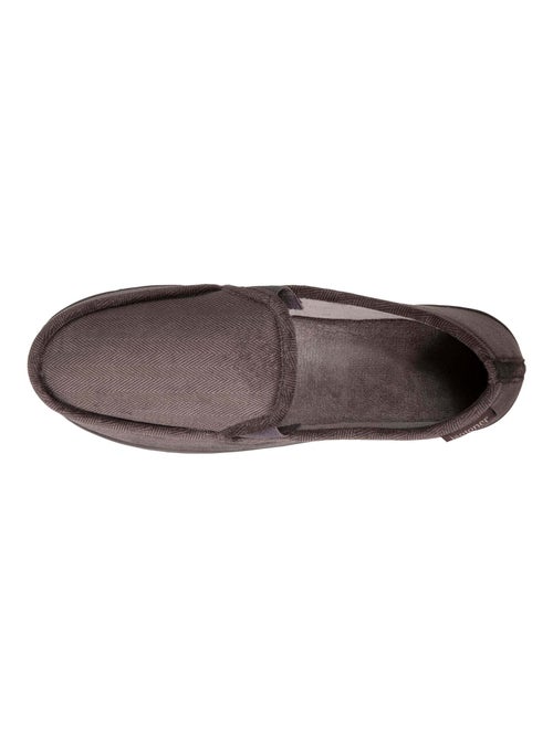 Chaussons mocassins soutien voûte plantaire homme Isotoner - Kiabi