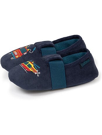 Chaussons mocassins suédine, semelle antidérante garçon