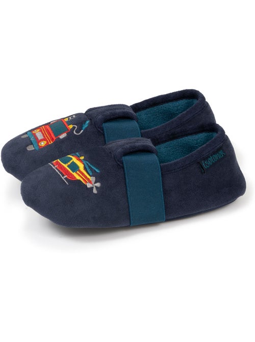 Chaussons mocassins suédine, semelle antidérante garçon isotoner - Kiabi
