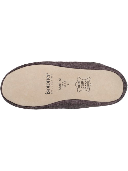 Chaussons mocassins ultra confortables et légers, en coton homme isotoner - Kiabi