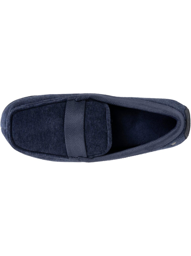 Chaussons mocassins ultra confortables et légers semelle homme Isotoner Bleu marine - Kiabi