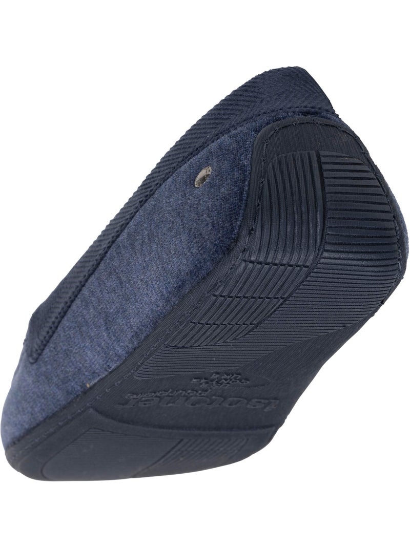 Chaussons mocassins ultra confortables et légers semelle homme Isotoner Bleu marine - Kiabi
