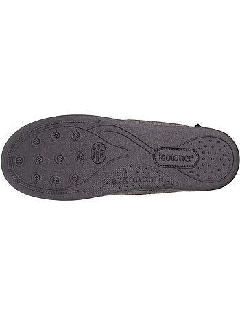 Chaussons mocassins velour ultra doux homme