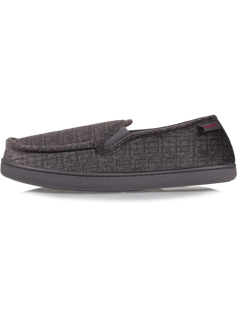 Chaussons mocassins velour ultra doux homme Gris - Kiabi