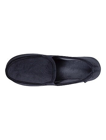 Chaussons mocassins velour ultra doux homme Isotoner