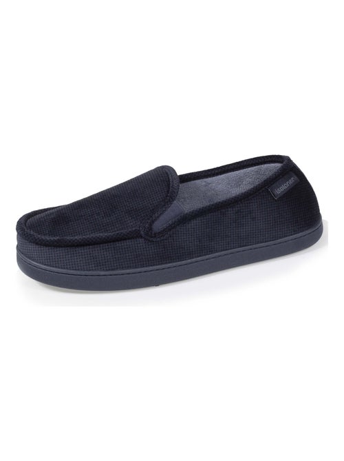 Chaussons mocassins velour ultra doux homme Isotoner - Kiabi