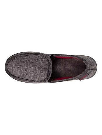 Chaussons mocassins velour ultra doux homme Isotoner