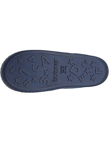 Chaussons mocassins velours, maintien souple, facile à fille
