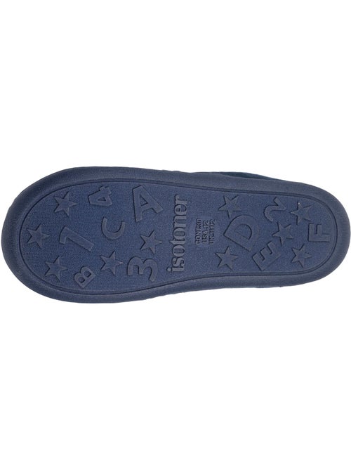 Chaussons mocassins velours, maintien souple, facile à fille isotoner - Kiabi