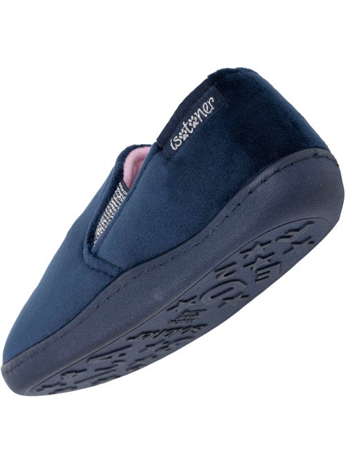 Chaussons mocassins velours, maintien souple, facile à fille isotoner - Kiabi Chaussons mocassins velours, maintien souple, facile à fille isotoner - Kiabi