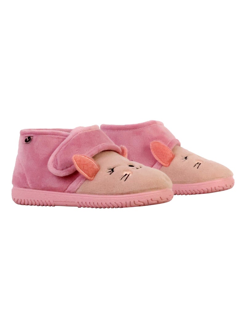 Chaussons Montante Enfant à Scratches Victoria Ojala Casa Rose - Kiabi