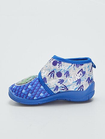 Chaussons slippers Enfant Monstre - Bleu marine - Kiabi - 9.99€