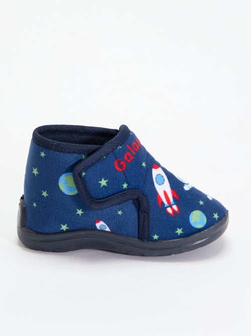 Chaussons montants à scratchs - Kiabi