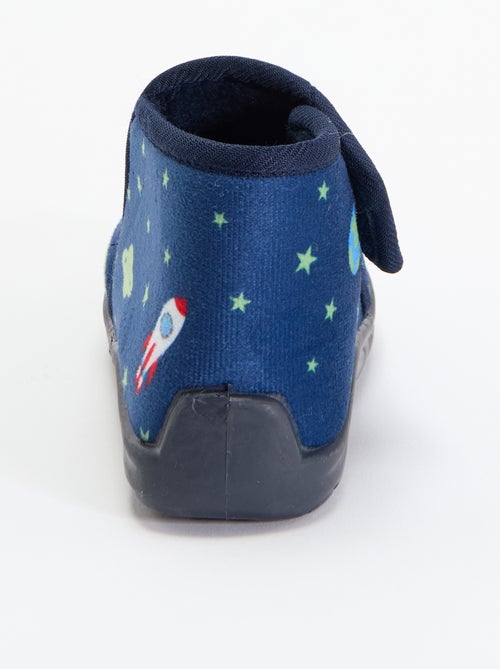 Chaussons montants à scratchs - Kiabi
