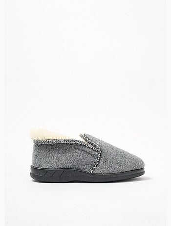 Chaussons montants chauds fourrés laine - Afibel