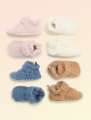 Kitchoun - Chaussons montants effet moutonné -