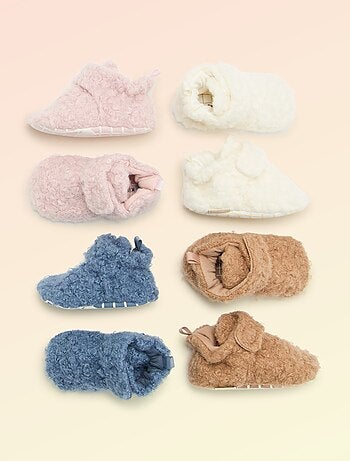 Kitchoun - Chaussons montants effet moutonné -