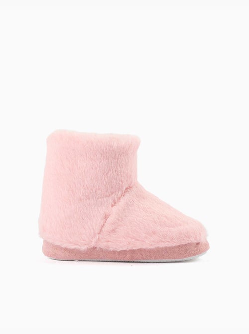 Chaussons montants en sherpa avec semelle antidérapante - Kiabi Chaussons montants en sherpa avec semelle antidérapante - Kiabi