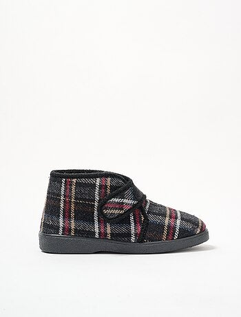 Chaussons montants grande largeur fourrés mixtes
