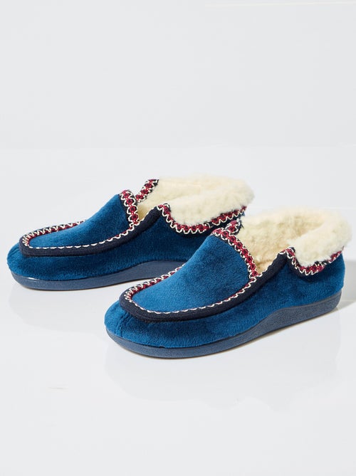 Chaussons montants largeur confort fourrés chaud - Afibel - Kiabi