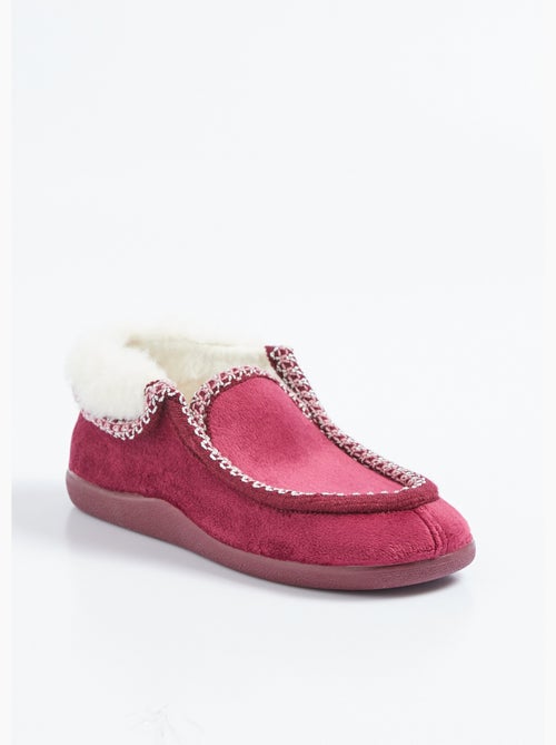 Chaussons montants largeur confort fourrés chaud - Afibel - Kiabi