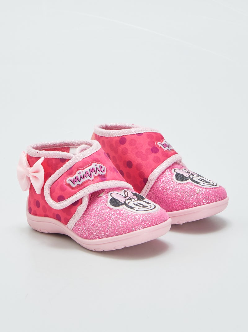 Chaussons montants 'Minnie' Rose - Kiabi