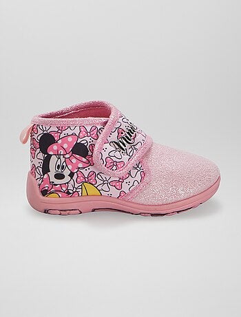 Chaussons Montants Fourrés Rose | Made In France