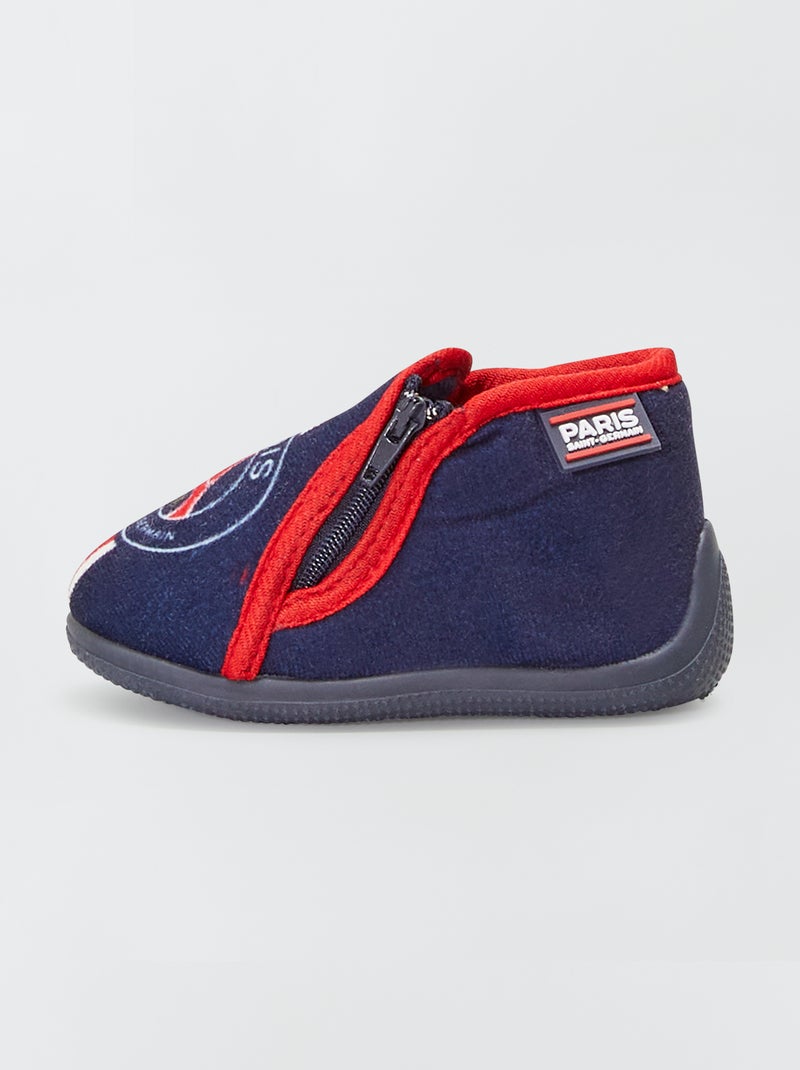 Chaussons montants 'Paris Saint Germain' bleu - Kiabi