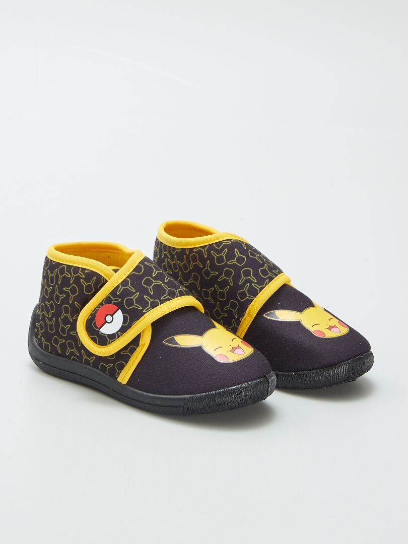 Chaussons montants 'Pokémon' à scratch Noir - Kiabi