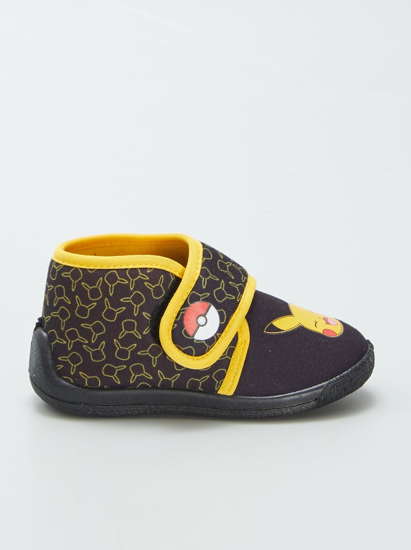 Chaussons montants 'Pokémon' à scratch Noir - Kiabi