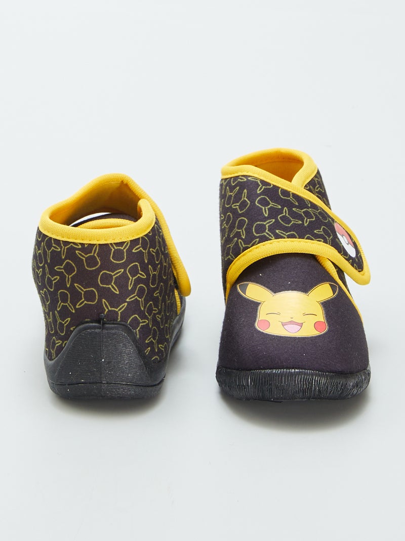 Chaussons montants 'Pokémon' à scratch Noir - Kiabi