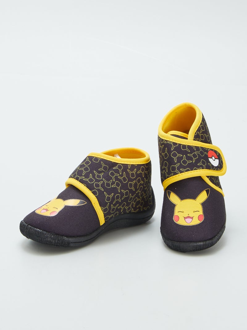 Chaussons montants 'Pokémon' à scratch Noir - Kiabi