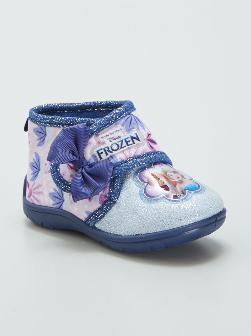 Chaussons montants 'Reine des Neiges' Bleu - Kiabi