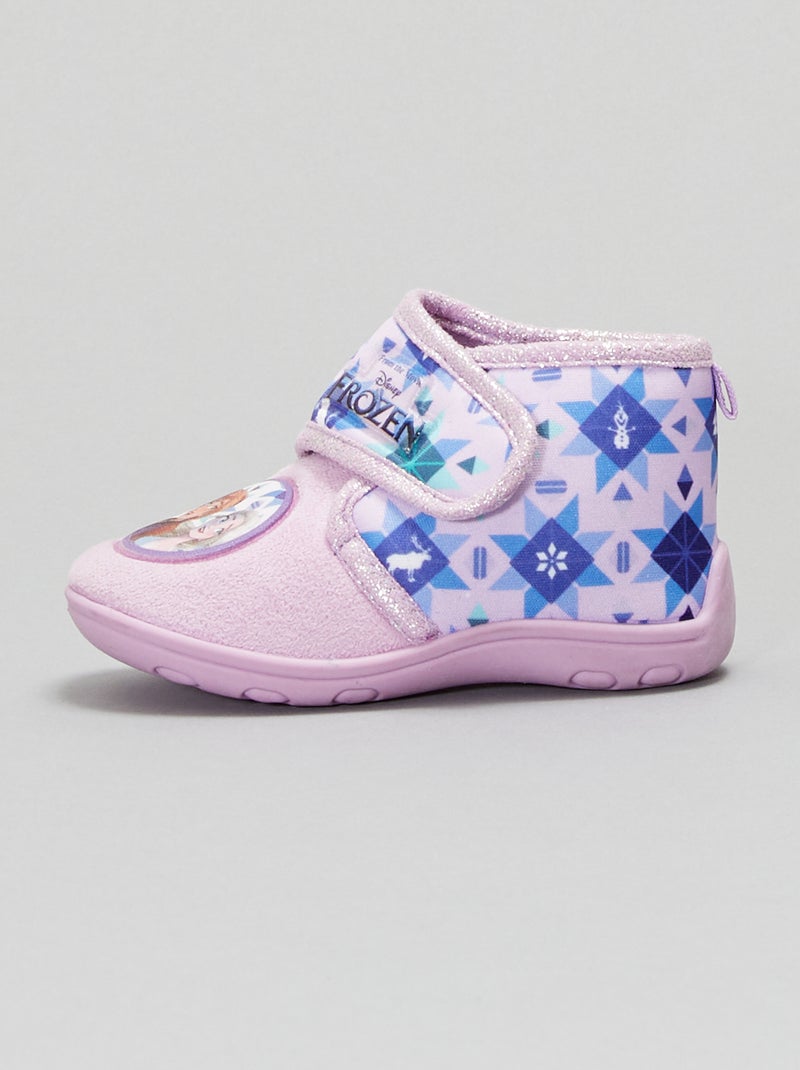 Chaussons montants 'Reine des Neiges' Violet - Kiabi